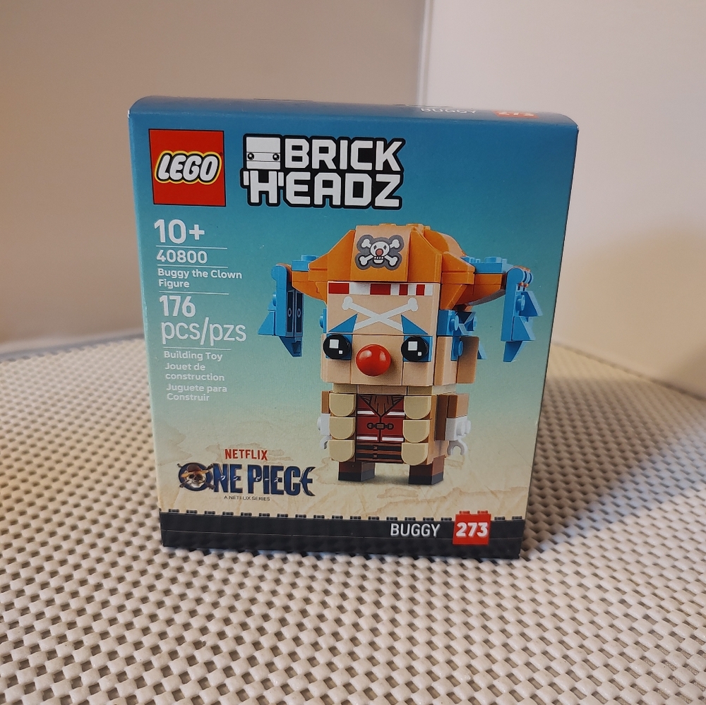 Lego 40800 Buggy The Clown Figure Brick Headz #273 Netflix One Piece NWT